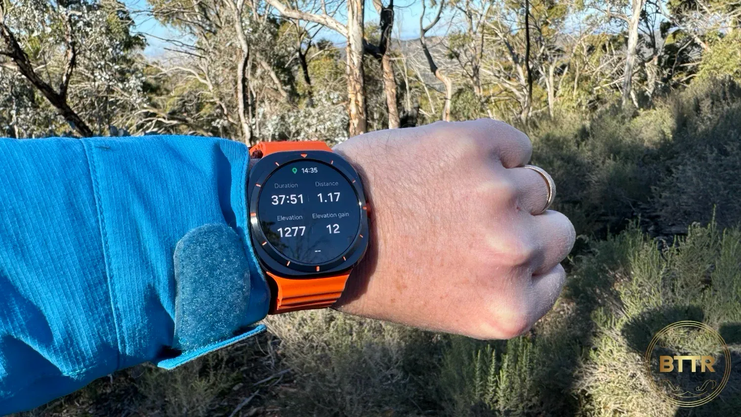 Tracking my hike data with the Galaxy Watch Ultra