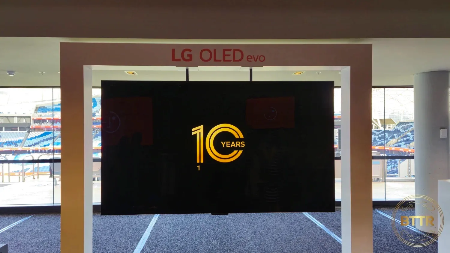 OLED Evo M4 on display at the LG TV launch