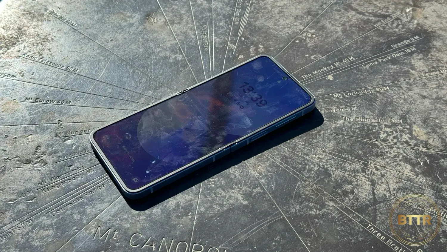 The Galaxy Z Flip6 lying open