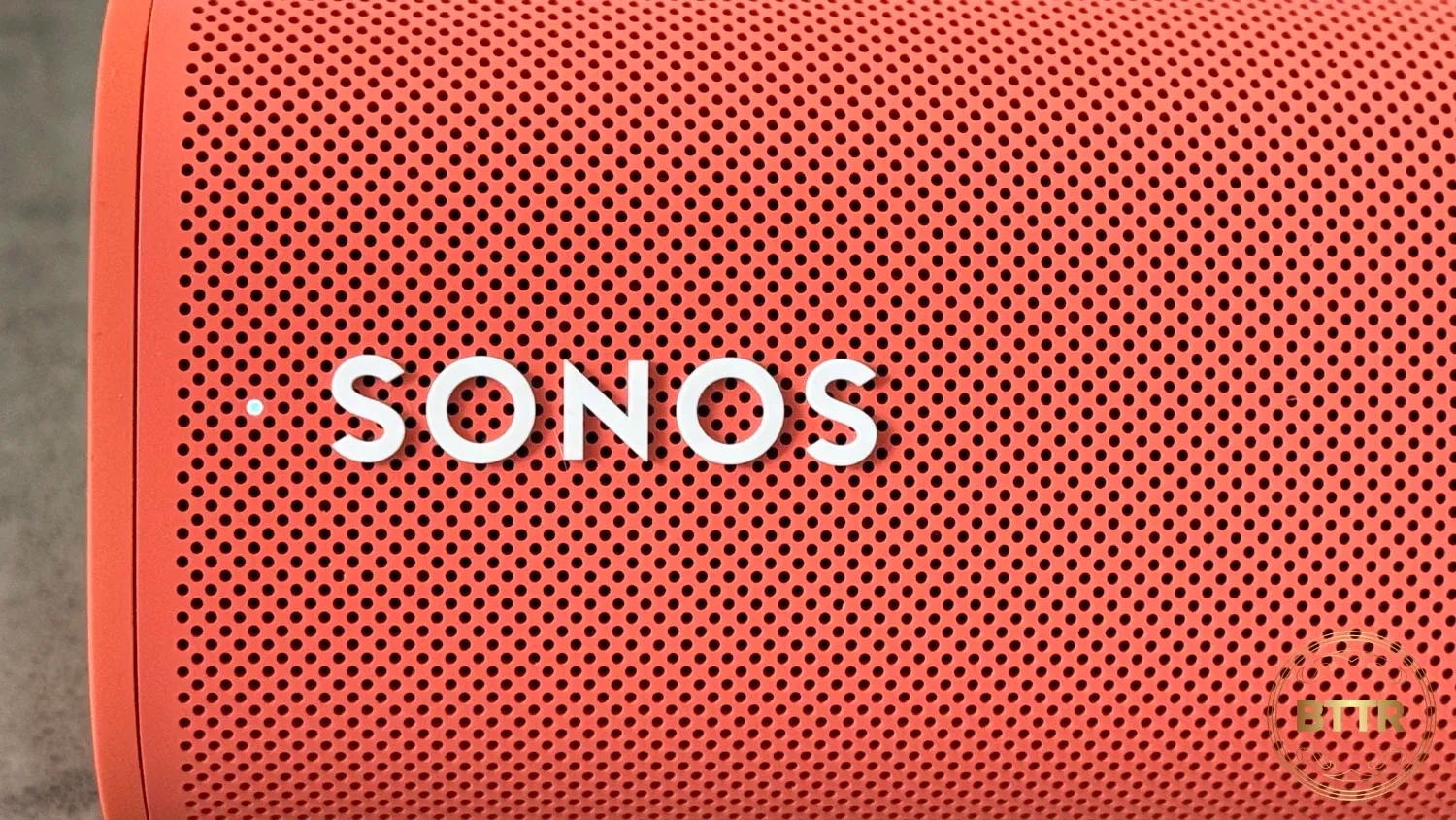 Close up of the Sonos logo