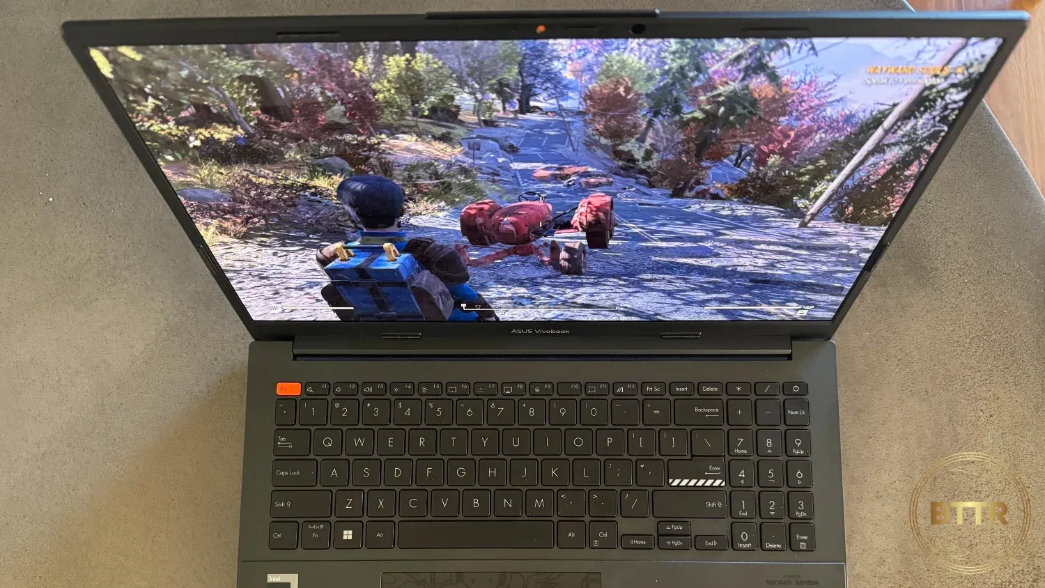 Playing Fallout 76 on the Vivobook S 15 OLED BAPE Edition