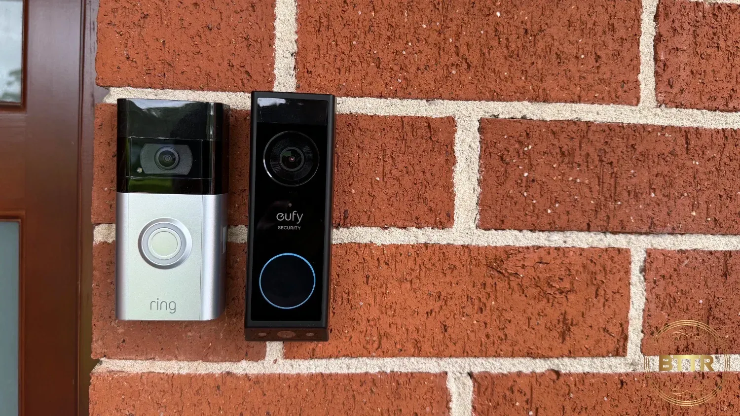 Eufy E340 side by side with the Ring Video Doorbell 4