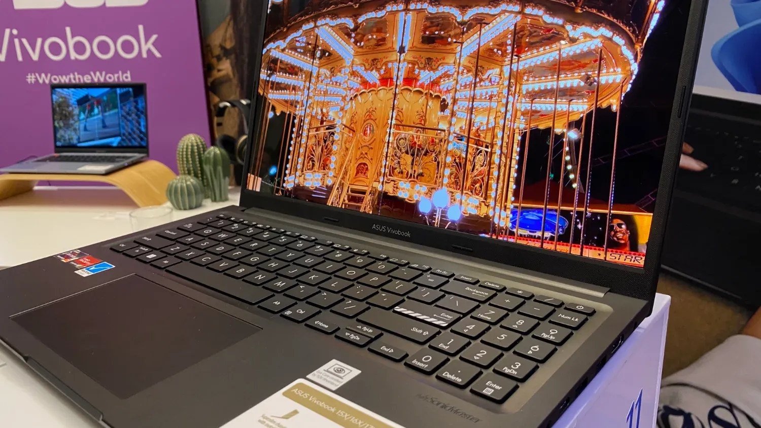 A close up of the ASUS Vivobook at the launch