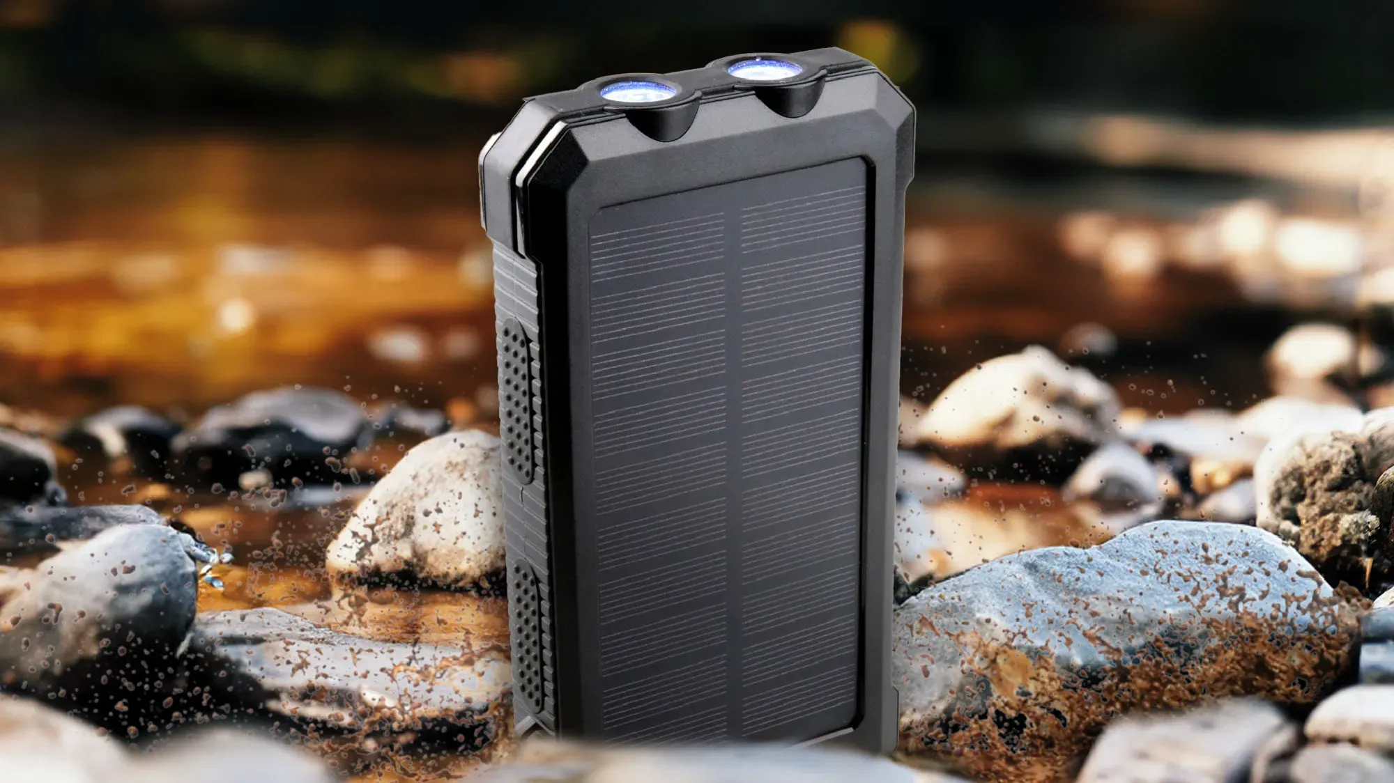 the 20,000mAh NRGVault solar powerbank