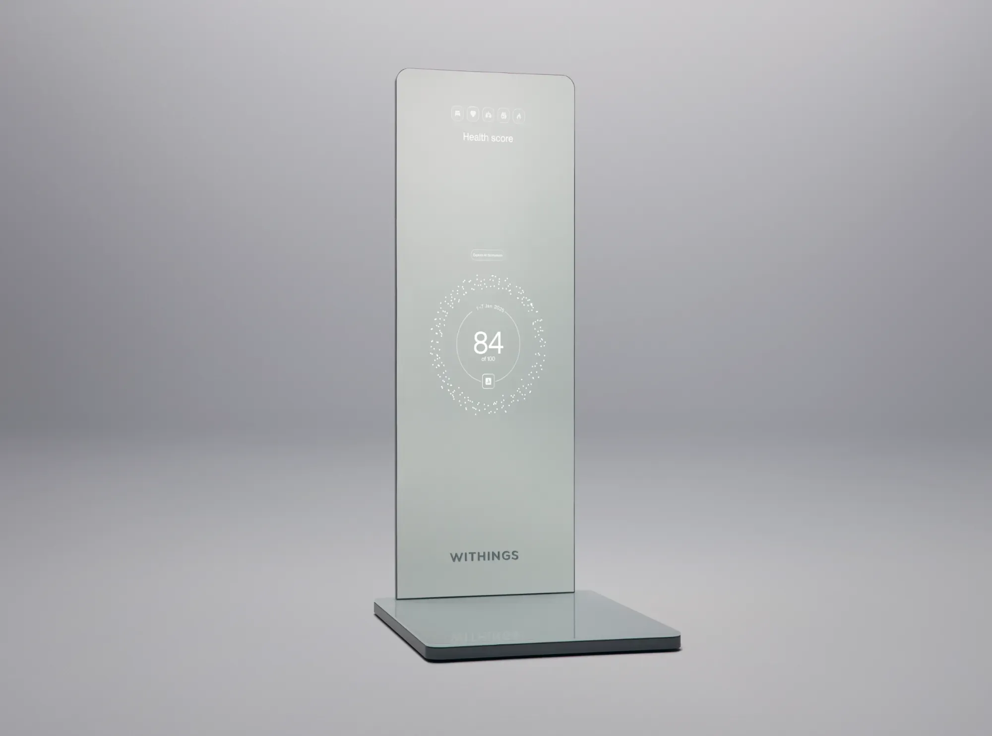 The health score on the Withings Omnia