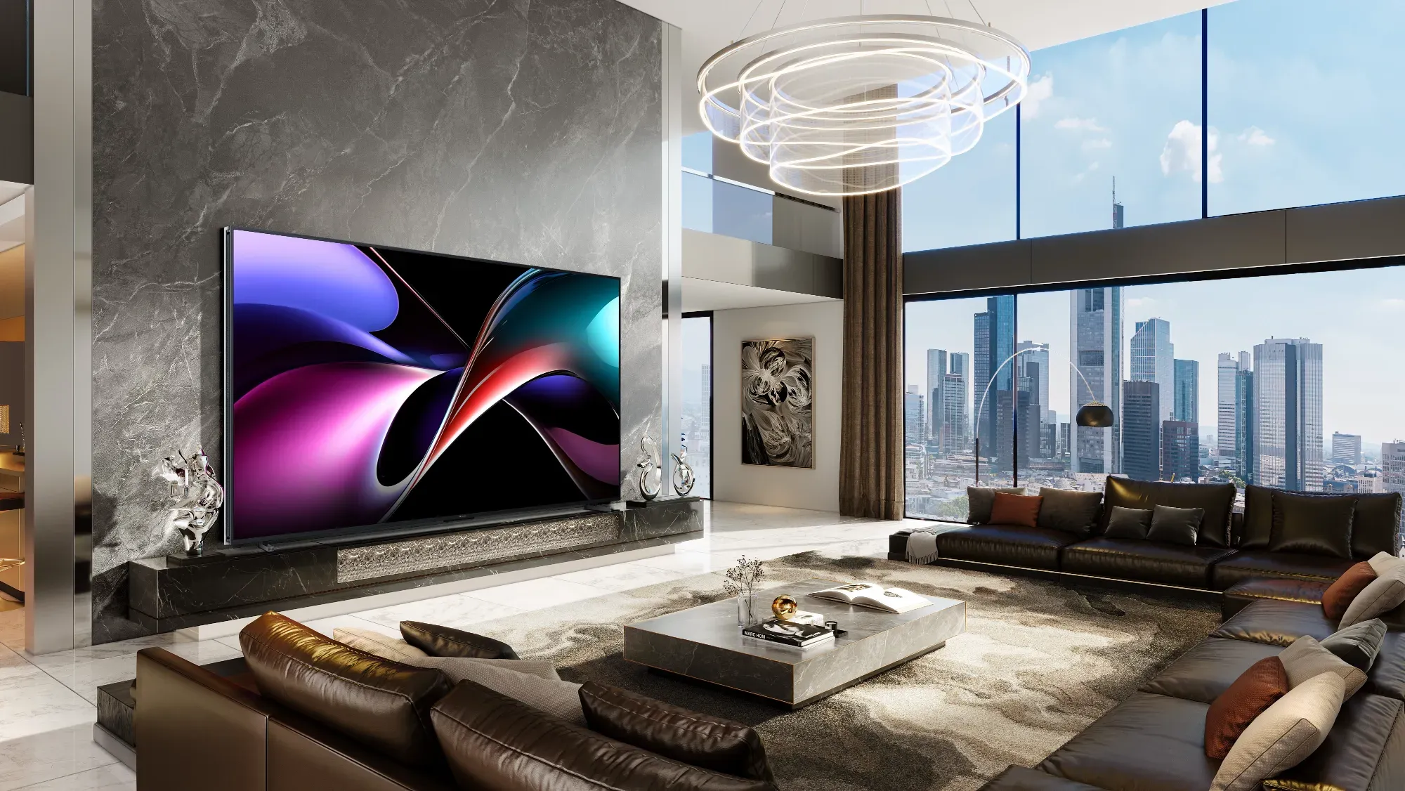 Not as big, the 116-inch TV is still giant