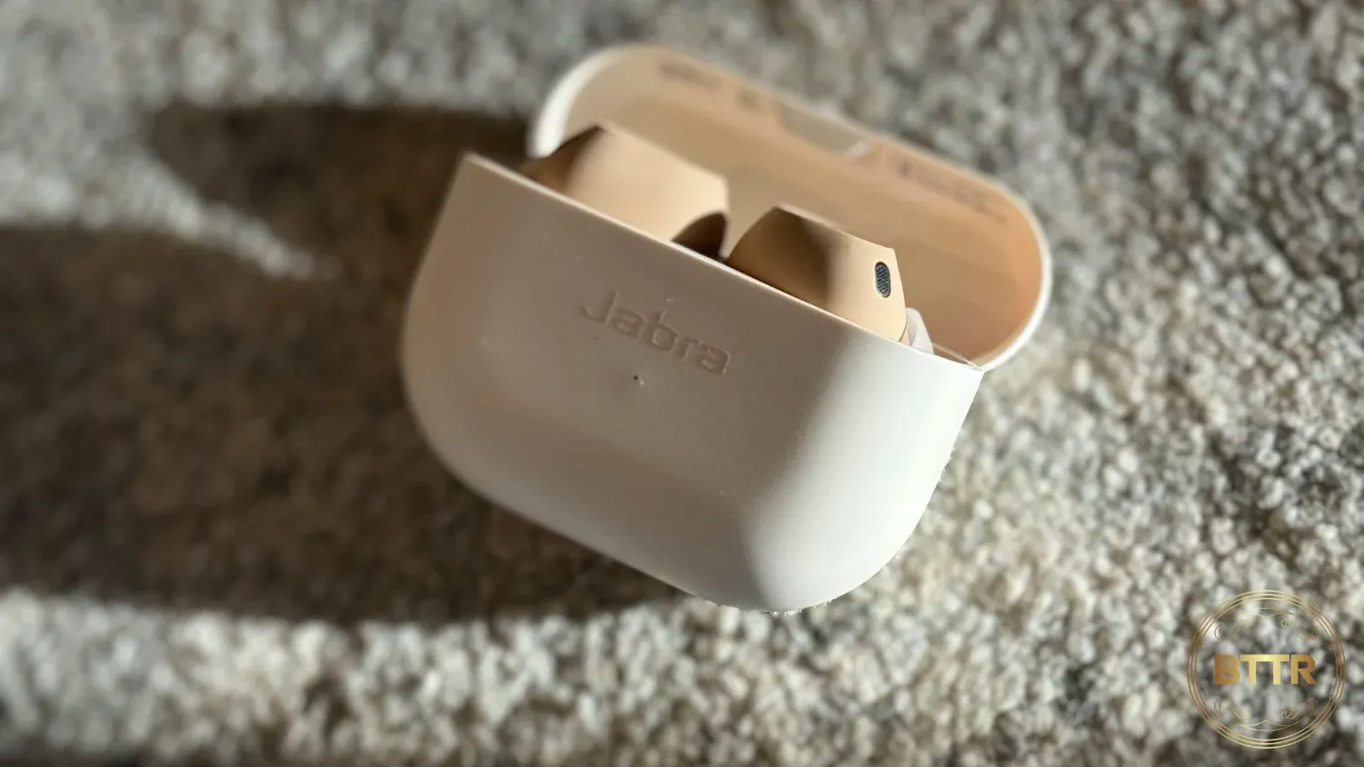 The earbuds in the case