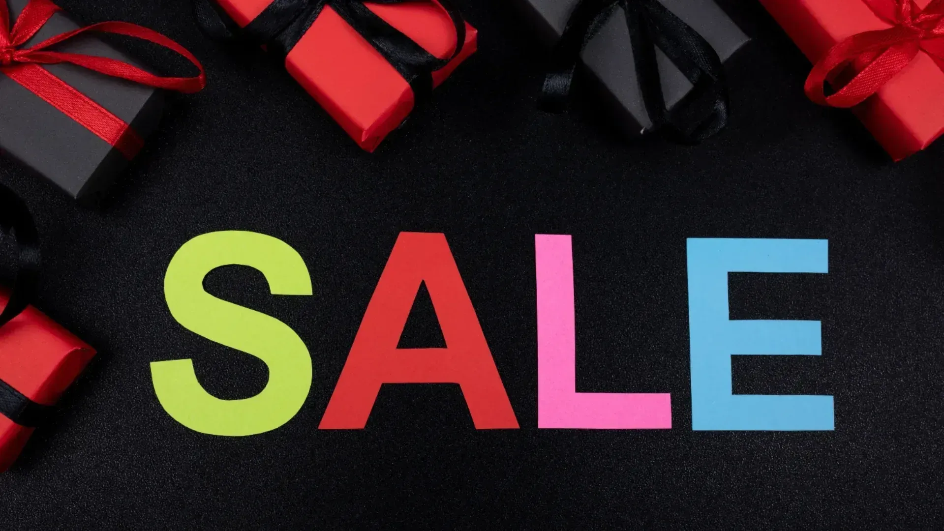 A banner image with the word "sale"