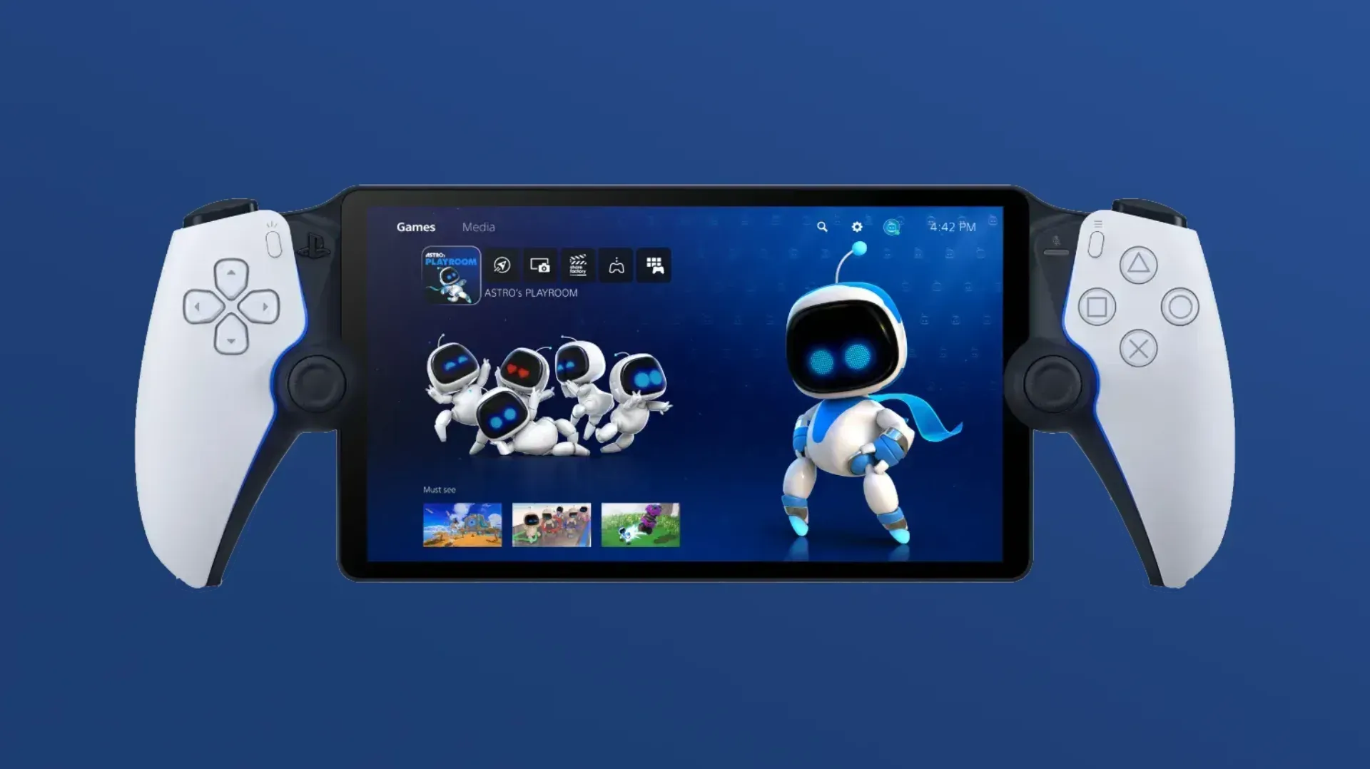 The PlayStation Portal on a blue background