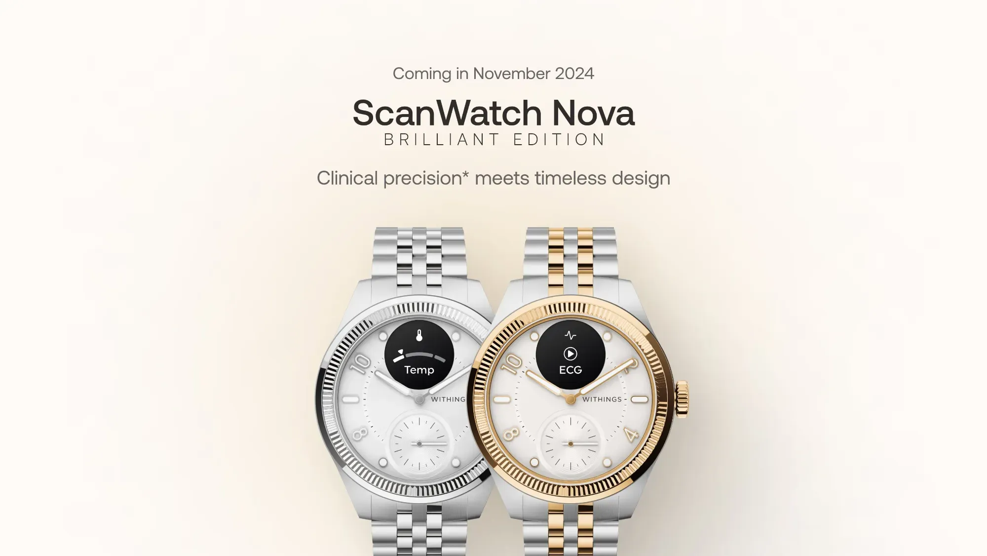 Withings Nova Brilliant announcement image