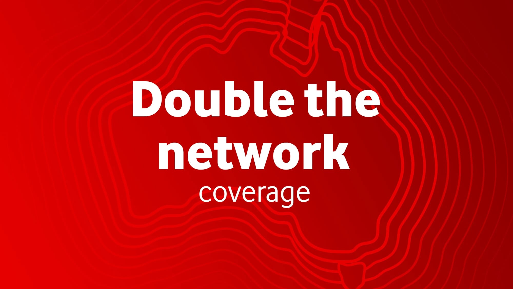 A banner announcing vodafone is getting "Double the network coverage"