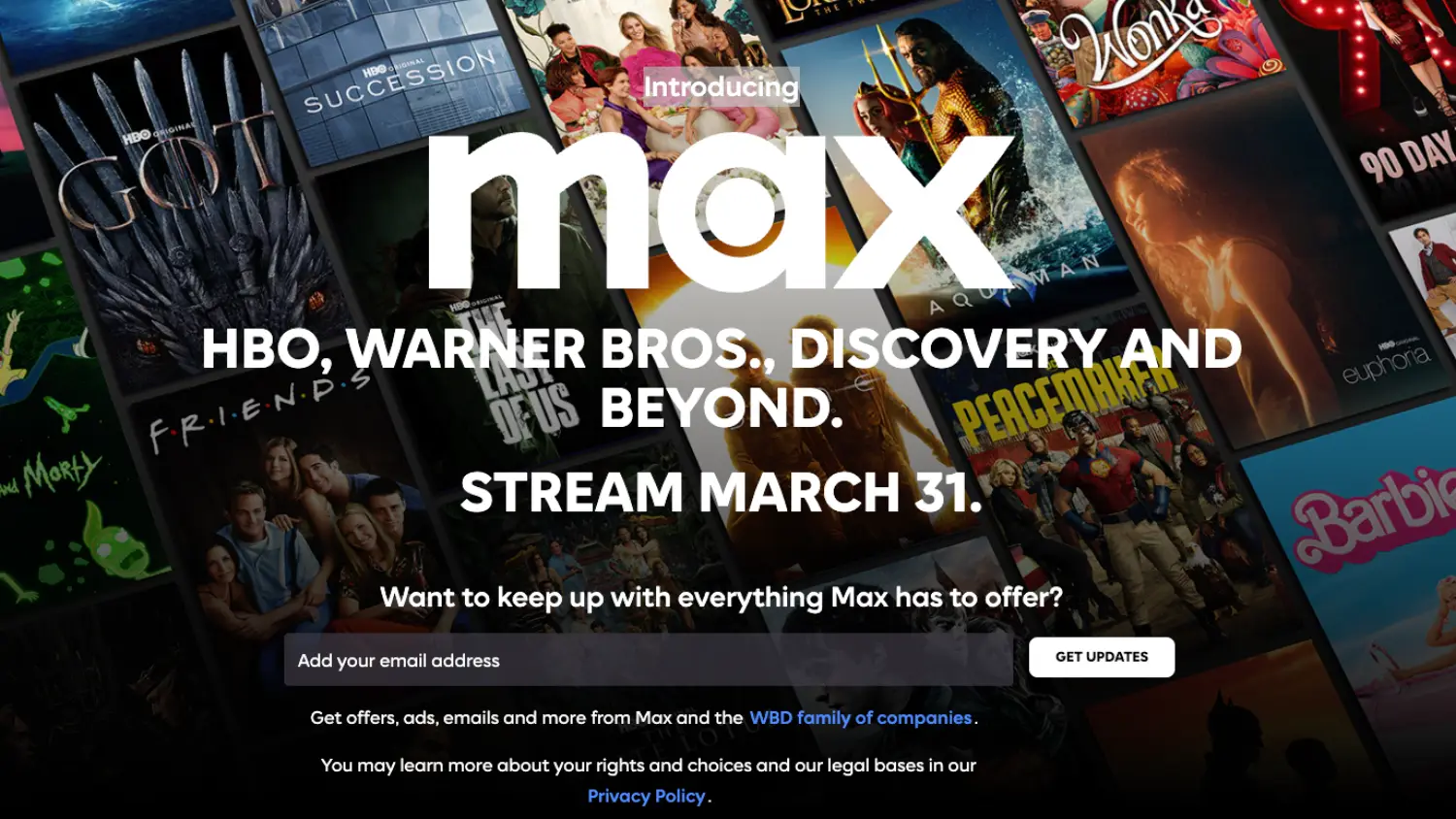 A screenshot of the Max signup page in Australia