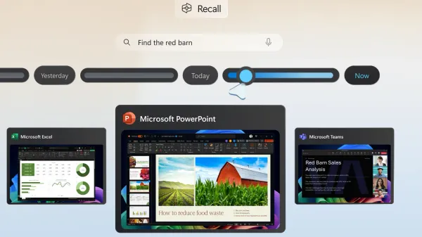 Microsoft Recall screenshot
