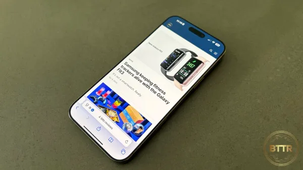Browsing BTTR on the iPhone 16 Pro Max
