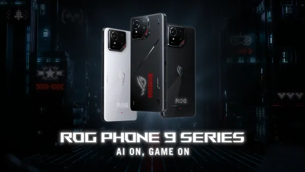 Stylised photo of the ROG Phone 9 family of phones