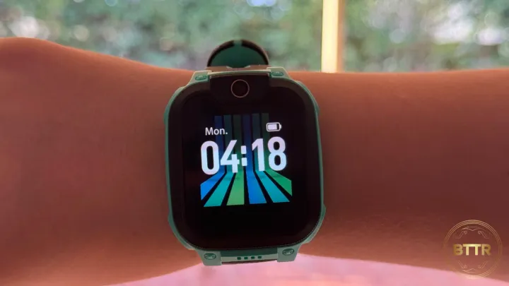 The iMoo Watch Phone Z1 on my daughter's wrist