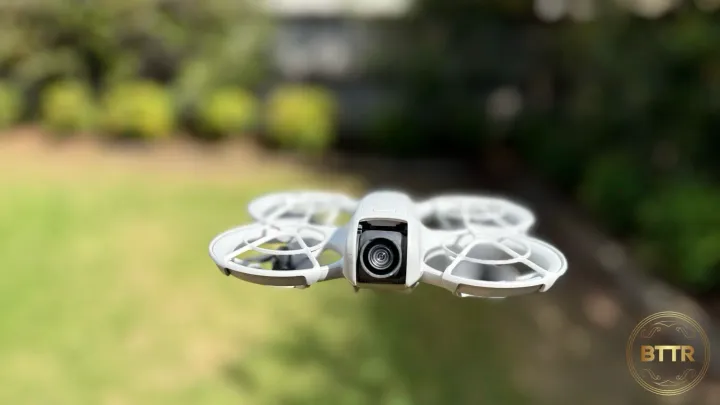 The DJI Neo hovering